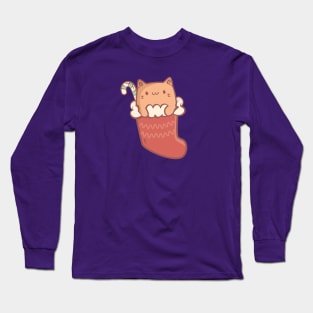 Christmas kitty parade Long Sleeve T-Shirt